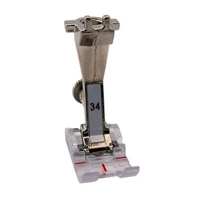 Pie ZigZag Transparente #0309727100 (#34) Para Máquinas de Coser Bernina Tipo Antiguo Foto 1 de 2