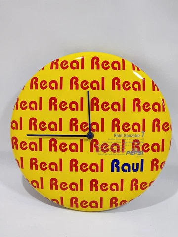 Pepsi RAUL GONZALES Real Madrid Spanish Football Clock 30 cm From Japan Cover