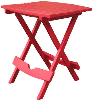 Adams Manufacturing Quik-fold Side Table in Cherry Red