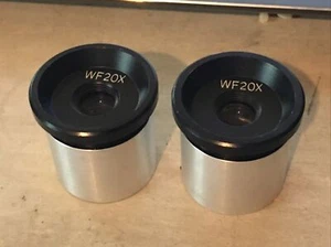 WF20X WF 20XMicroscope Eyepieces 30mm Clean FOV ~ 11mm - Picture 1 of 3