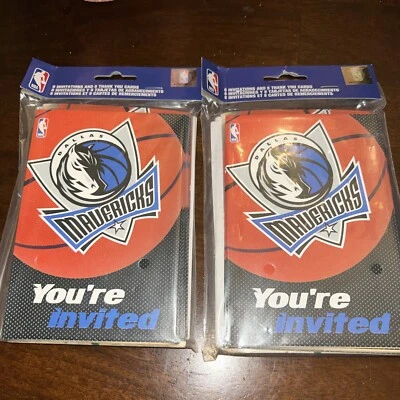 Dallas Mavericks MLB Pro Basketball Party Invitations & Thank You Notes (lot 2 - Image 1 of 3