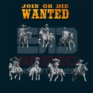 Figuras de Wargames y Coleccionistas Salvaje Oeste 28mm Forajidos Mexicanos Montadas - Imagen 1 de 3