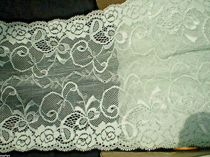 1m x 17cm rustle tip trim elastic mint antique lace lace lace fit шнурок - Picture 1 of 3