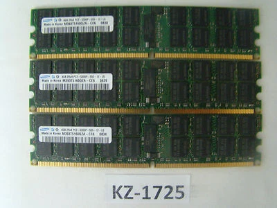 Samsung 12GB 3x4GB 2Rx4 PC2-5300P M393t5160QZA-CE6 #KZ-1725 - Image 1 of 2