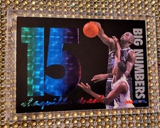 1994-95 Skybox Shaquille O'Neal BIG NUMBERS 5 GREEN BLUE RAINBOW VERY RARE ❗