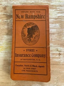 Bloc de notas publicitarias vintage de New Hampshire Fire Insurance Company años 20 1930 - Imagen 1 de 5
