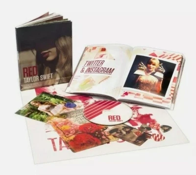 TAYLOR SWIFT Red Zine Pack 16 Track CD, 96 Pg Booklet, Poster & Guitar Picks - Image 1 of 3