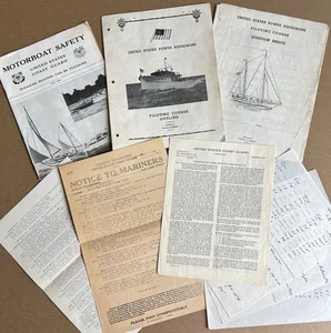1940s–1950s U.S. Coast Guard & Power Squadron Boating Safety & Piloting Ephemera - Picture 1 of 23