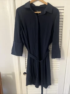 The Limited Damen Shirtkleid Gr. 16 W Gürtel Langarm marineblau neu mit Etikett $ 119 - Bild 1 von 13