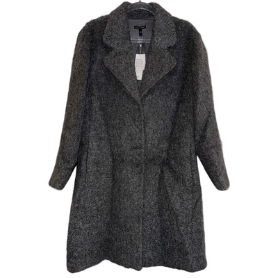 Eileen Fisher женщин средний пепел серый альпака букл выемка воротник пальто новый с Ярлыками - Изображение 1 из 4