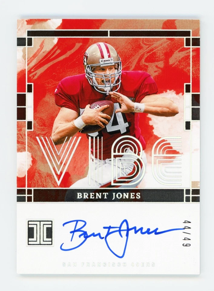 2024 Panini Impeccable Brent Jones Vibe автограф /75 49ers VS-BJS - Изображение 1 из 2