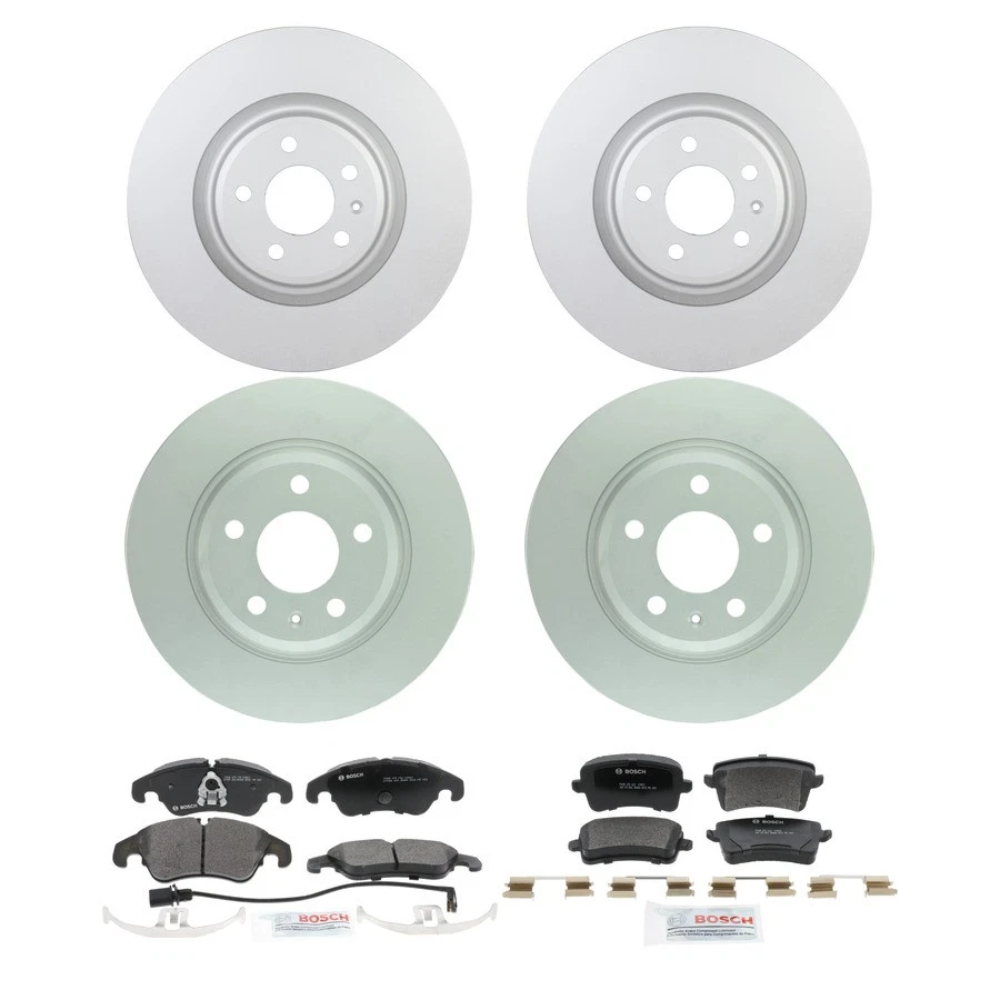 Kit de pastillas de freno y rotor semimetálicos Bosch QuietCast para Audi Q5 2013-2016 Foto 1 de 4