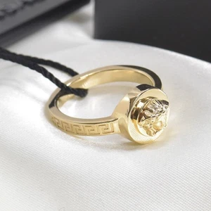 SALE VERSACE Ring kleine Medusa Gravur griechisches Muster Gold 17, 19, 21, 23 NEU - Bild 1 von 6