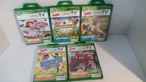 Leap Frog Leap TV 5 Juegos Lote Spiderman Sofía Deportes Kart Carreras Danza Sellado Nuevo - Imagen 1 de 15