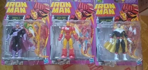   Hasbro Marvel Legends 3 Figuren Retro Iron Man Modell 09 Stück Nefaria, Whiplash - Bild 1 von 5