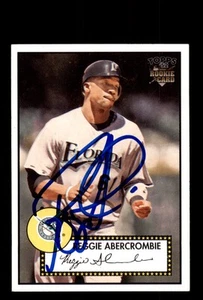 Signed Baseball Card Auto 2006 Topps '52 Rookies #130 Reggie Abercrombie Marlins - Picture 1 of 2