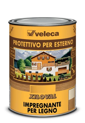 IMPREGNANTE PROTETTIVO PER LEGNO XILOVAL ESTERNI FINITURA LUCIDA ML. 500 VELECA - Immagine 1 di 4