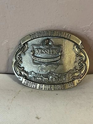 Hebilla de cinturón color bronce KESSLER’S American Whiskey/The Spirit of Indiana Foto 1 de 4