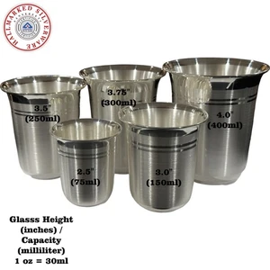 999 Pure Silver Hallmarked Glass - Style#04 - Picture 1 of 13