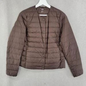 Uniqlo Jacket Womens XS Brown Ultra Light Down Compact Quilted Puffer Layer Coat - Picture 1 of 9