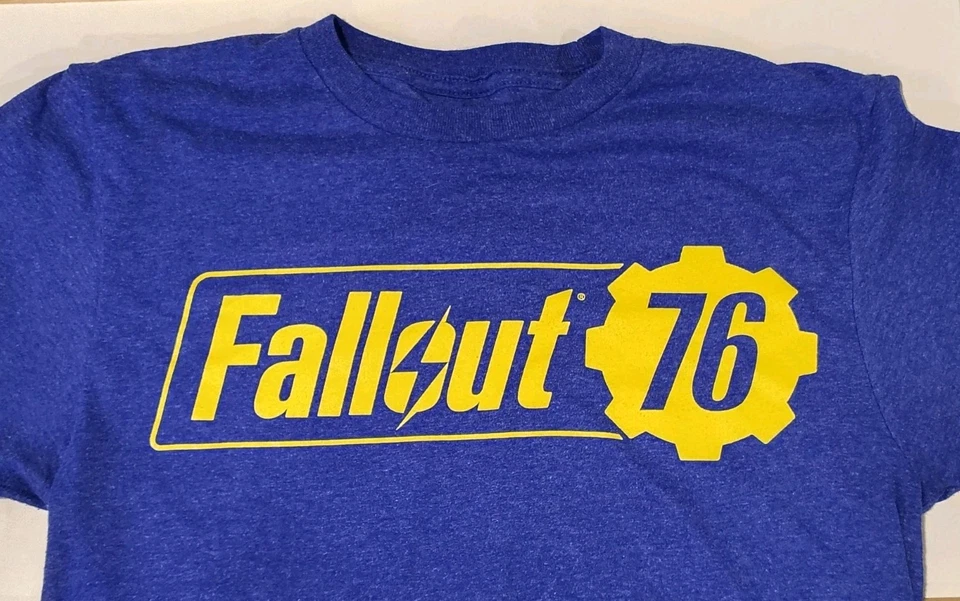 Official Fallout 76 Logo Size Small Blue T-shirt - Image 1 of 4
