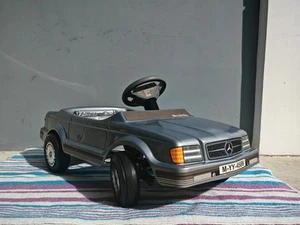 Rare 1980s Mercedes Benz 560SEC C126 W126 Kids Pedal Car Toshima Showa - Picture 1 of 23