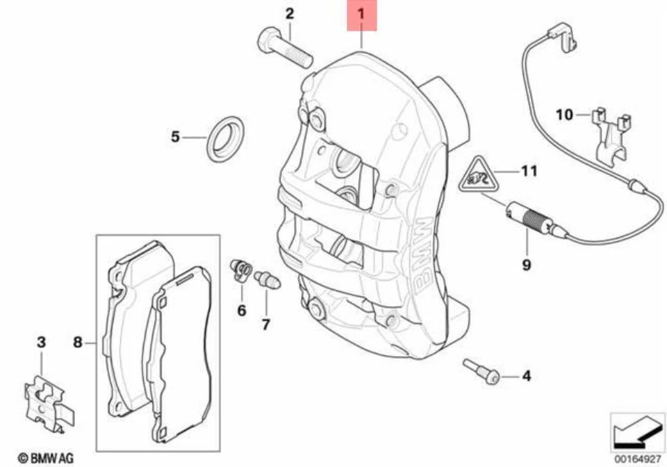 Genuine BMW E82 135i Coupe Caliper hous 34106860143 - Image 1 of 1