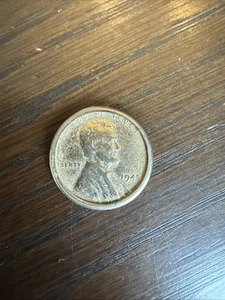 1943 Gold Pleated Penny - Picture 1 of 1