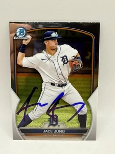 2022 Topps Bowman Chrome Jace Jung In Person Auto - Bild 1 von 2