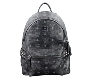 MCM Rucksack Tasche STARK schwarz silber Nieten Medium Damen + ZERTIFIKAT - Bild 1 von 16