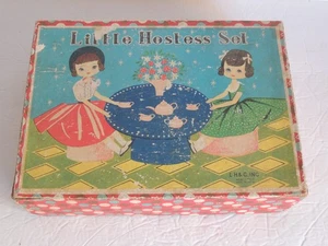 Vintage LITTLE HOSTESS Porzellan Teeservice Japan 23 tlg. Tannenzapfen im Originalkarton - Bild 1 von 11