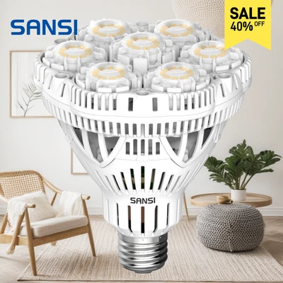 SANSI 5500lm LED Light Bulb 40W(350W Equivalent) 5000K Daylight Garage Lighting - Image 1 of 4