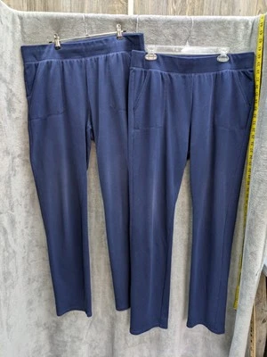 Blue Sweatpants Bundle Women's Large Tall Relax Loungewear Casual - Image 1 of 4