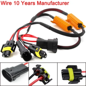 H8 H9 H11 DRL Daytime Running Light Fog Light Error Free Decoder Wire Harness - Picture 1 of 7