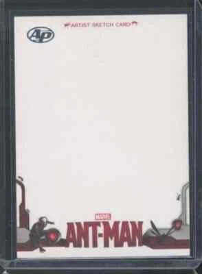 Marvel 2015 Upper Deck Ant-Man Artist AP Vertical Sketch Card Blank 1/1 C2 - Image 1 of 2