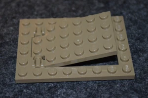 (1) 6x8 Dark Tan Trap Door Plate Bricks ~ New Lego Parts ~ - Picture 1 of 1