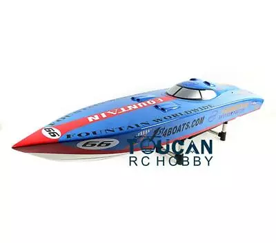 Gasoline Race RC Boat ARTR G26IP1 26CC Blue Fiber Glass W/O Servos Radio System - Image 1 of 4