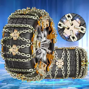 Snow Chains, Tire Chains for Car SUV Pickup Trucks, Adjustable Portable Universa - Picture 1 of 7