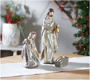 4-Piece Glistening Holy Family w/ Angel Set by Valerie - Picture 1 of 5