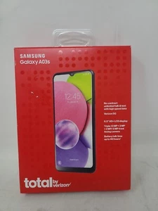 Samsung Galaxy A03s Smartphone - 32GB - Black (Verizon) 4G LTE - FACTORY SEALED - Picture 1 of 4