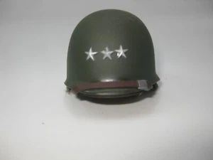 WW2 EE. UU. MINIATURA AMERICANA EE. UU. 3 ESTRELLAS GENERAL M1 CASCO CASCO CASCO 1/6 - Imagen 1 de 5