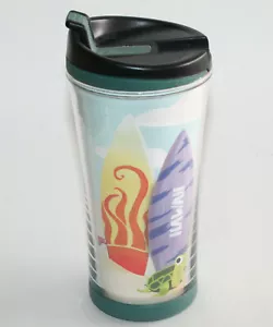 ONE 2007 Starbucks Hawaii Ocean tavola da surf isolata bicchiere da viaggio 8 oz flip top - Foto 1 di 6