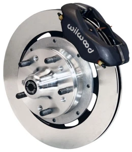 WILWOOD DISC BRAKE KIT,FRONT,69-70 IMPALA,69-82 CORVETTE,12" ROTORS,BLACK CALIP. - Picture 1 of 4