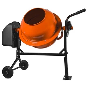 Betoniera elettrica 70 L 220 watt impastatrice miscelatore cemento con 2 ruote - Foto 1 di 7