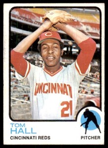 1973 Topps' Tom Hall A Baseball Cards #8