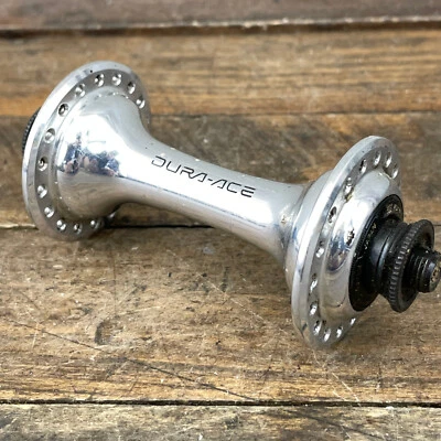 Buje delantero vintage Shimano Dura Ace 36 orificios 100 mm QR liberación rápida 36h 7400 A4 Foto 1 de 4