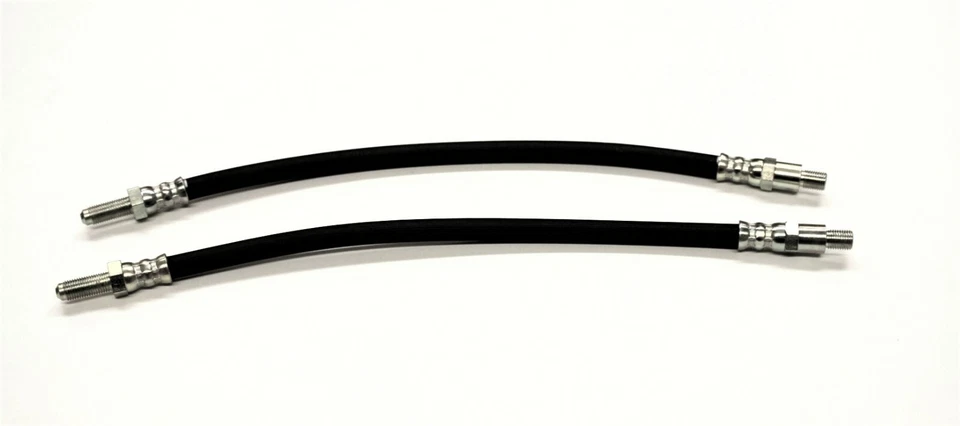 FORD POPULAR 100E & PREFECT 107E 1959-1962  PAIR FRONT FLEXIBLE BRAKE HOSES  - Image 1 of 1