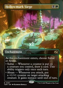 MTG Borderless Tarkir: Dragonstorm TDM Hollowmurk Siege MINT - Picture 1 of 1