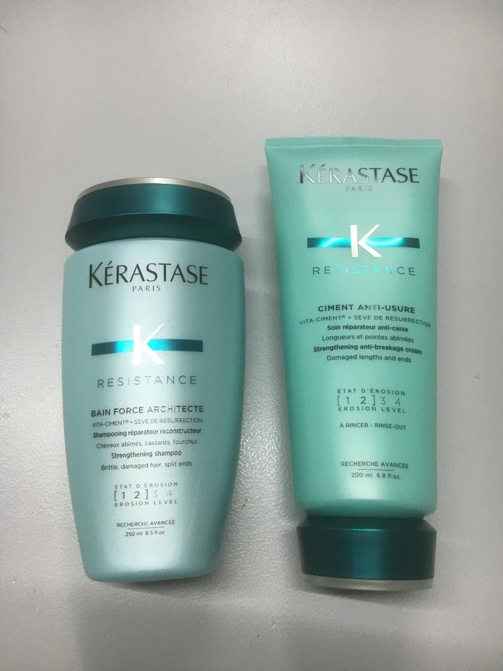 Kerastase Resistance Bain Force Architecte 250ml+ Ciment Anti-Usure Aufbau 200ml - Bild 1 von 1