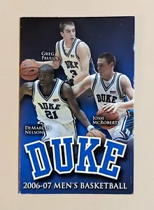 Duke Blue Devils 2006-07 calendario de bolsillo de baloncesto NCAA 🙂 - Imagen 1 de 2